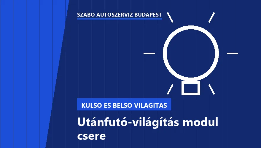 Utánfutó-világítás modul csere a Szabó Autószervíz Budapest szervizében