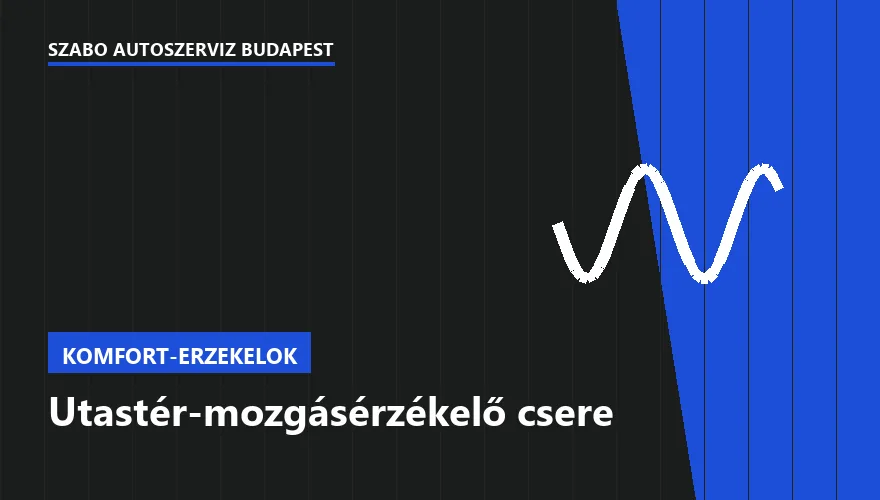 Utastér-mozgásérzékelő csere - autószerviz Budapest, Szabó Autószervíz műhely