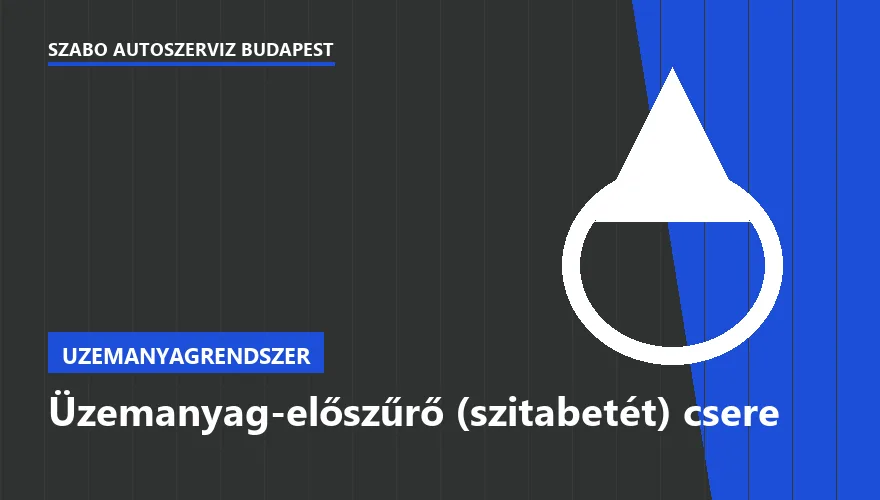 Üzemanyag-előszűrő (szitabetét) csere a Szabó Autószervíz Budapest szervizében