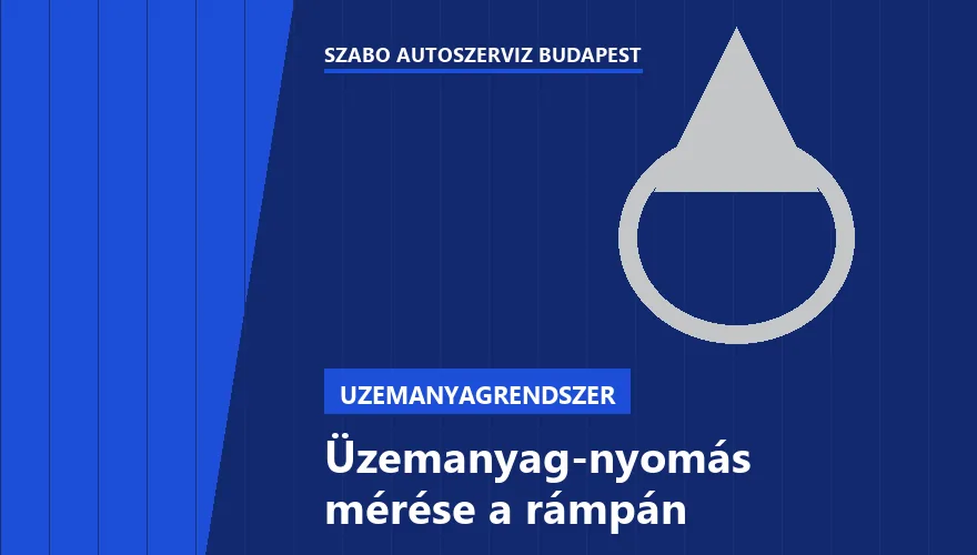 Üzemanyag-nyomás mérése a rámpán - autószerviz Budapest, Szabó Autószervíz műhely