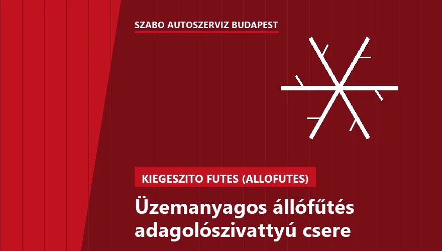 Üzemanyagos állófűtés adagolószivattyú csere - autószerviz Budapest, Szabó Autószervíz műhely