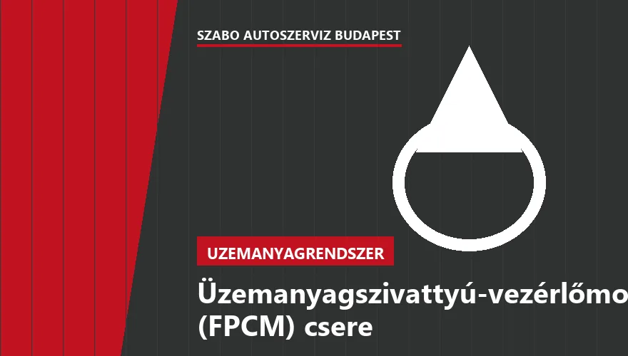 Üzemanyagszivattyú-vezérlőmodul (FPCM) csere - autószerviz Budapest, Szabó Autószervíz műhely