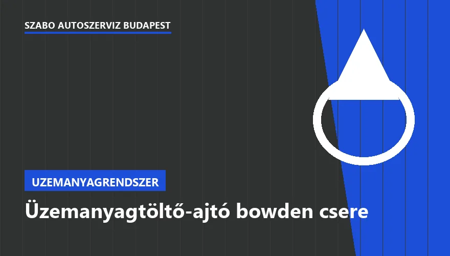 Üzemanyagtöltő-ajtó bowden csere a Szabó Autószervíz Budapest szervizében