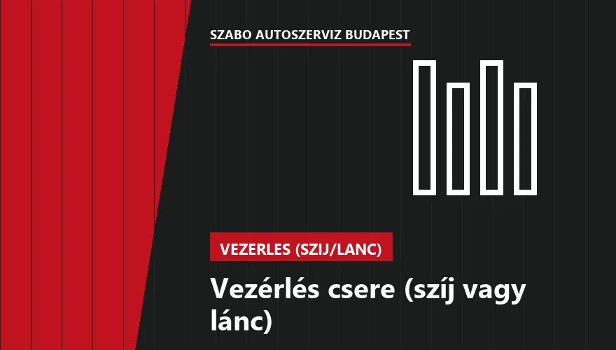 Vezérlés csere (szíj vagy lánc) - autószerviz Budapest, Szabó Autószervíz műhely