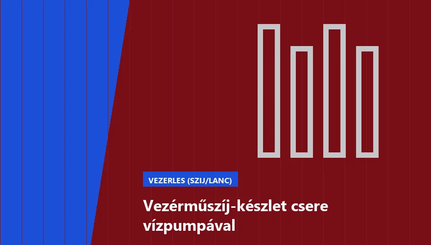 Vezérműszíj-készlet csere vízpumpával a Szabó Autószervíz Budapest szervizében
