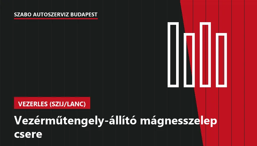 Vezérműtengely-állító mágnesszelep csere - autószerviz Budapest, Szabó Autószervíz műhely